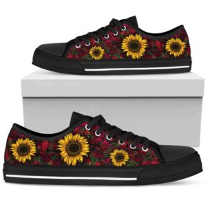 Stylish Sunflowers amp Roses Low Top Shoes Low Top Designer Shoes Low Top Sneakers 3 zeoxdo.jpg