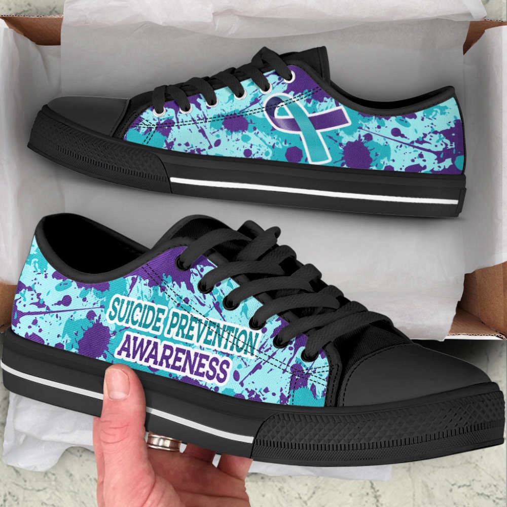 Suicide Prevention A Splash Low Top Shoes Canvas Shoes, Low Top Designer Shoes, Low Top Sneakers Suicide Prevention A Splash Low Top Shoes Canvas Shoes, Low Top Designer Shoes, Low Top Sneakers