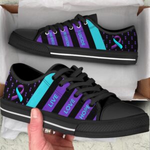Suicide Prevention Shoes Plaid Low Top Shoes Low Top Designer Shoes Low Top Sneakers 2 wtpuuq.jpg