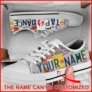 Tap Dance License Plates Personalized Canvas Low…