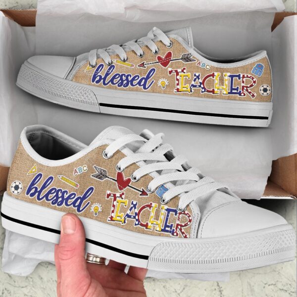 Teacher Blessed Low Top Shoes, Low Top Designer Shoes, Low Top Sneakers