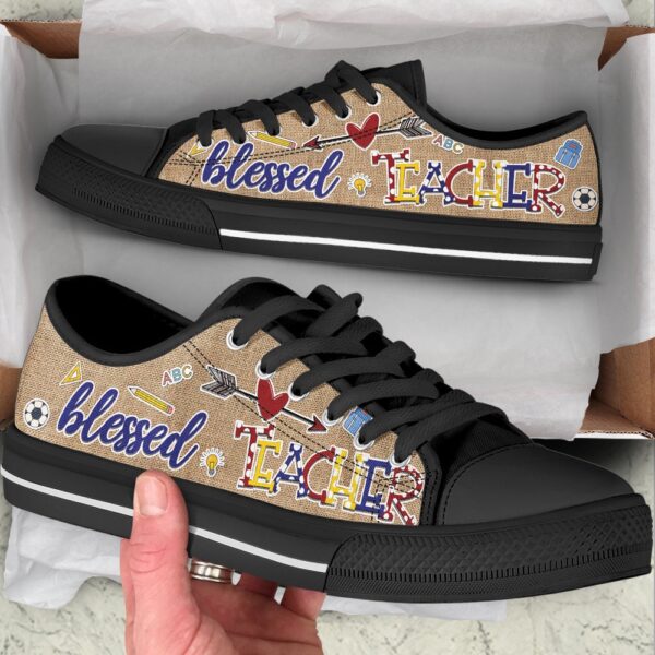 Teacher Blessed Low Top Shoes, Low Top Designer Shoes, Low Top Sneakers