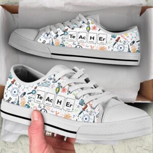 Teacher Chemistry Icons Low Top Shoes, Low…