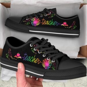 Teacher Dandelion Art Color Low Top Shoes,…