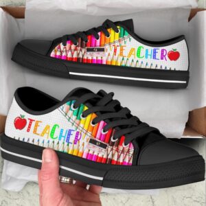 Teacher Pencil Zipper Low Top Shoes Low Top Designer Shoes Low Top Sneakers 2 fan1u8.jpg