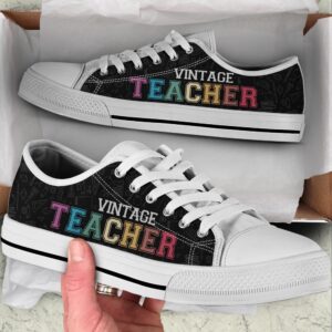 Teacher Vintage Low Top Shoes, Low Top…