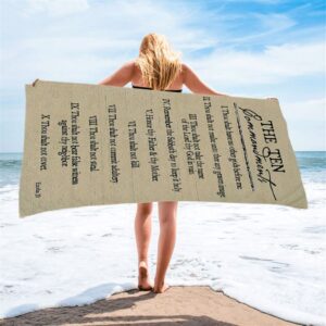 Ten Commandments Beach Towel Christian Beach Towel Christian Beach Towel Beach Towel 2 m0zkaw.jpg