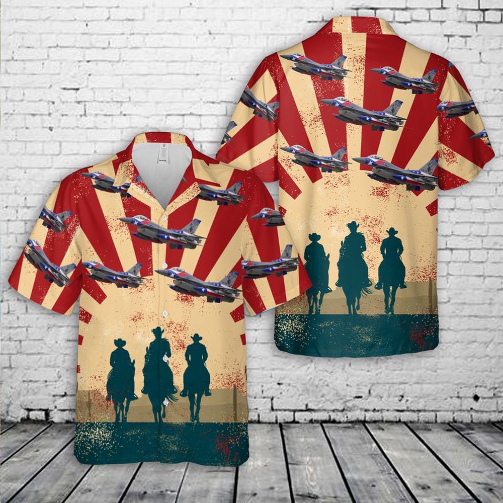 Texas Air National Guard 182d Fighter Squadron F-16 Fighting Falcon Hawaiian Shirt, Texas Hawaii Shirt, Texas Shirt Texas Air National Guard 182d Fighter Squadron F-16 Fighting Falcon Hawaiian Shirt, Texas Hawaii Shirt, Texas Shirt