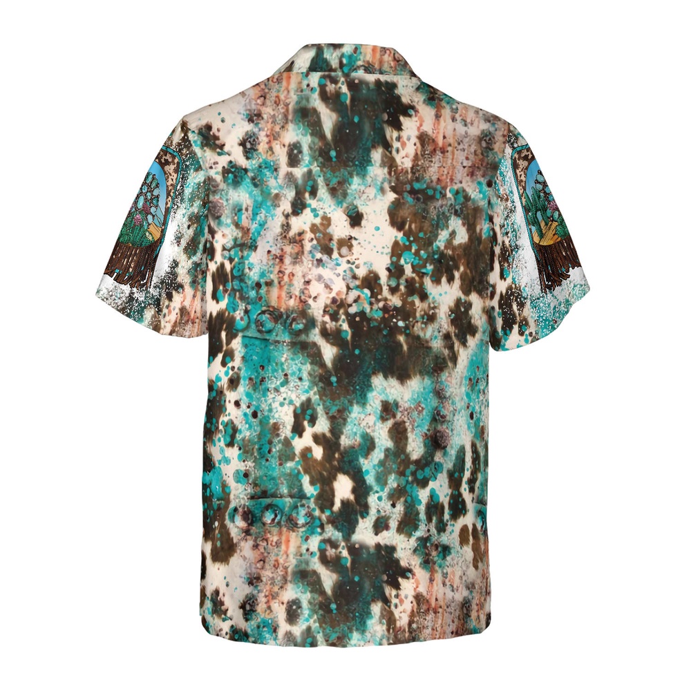 Texas Cowhide Map Hawaiian Shirt, Texas Hawaii Shirt, Texas Shirt