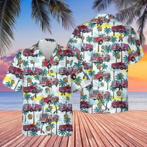 Texas Cypress Creek Fire Department Hawaiian Shirt,…