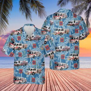 Texas Frisco Fire Department Hawaiian Shirt, Texas…