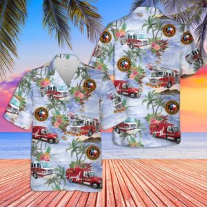 Texas Laredo Fire Department Hawaiian Shirt, Texas…