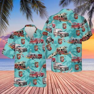 Texas Mesquite Fire Department Hawaiian Shirt, Texas…
