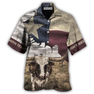 Texas Peace Life Cows Style Hawaiian Shirts,…
