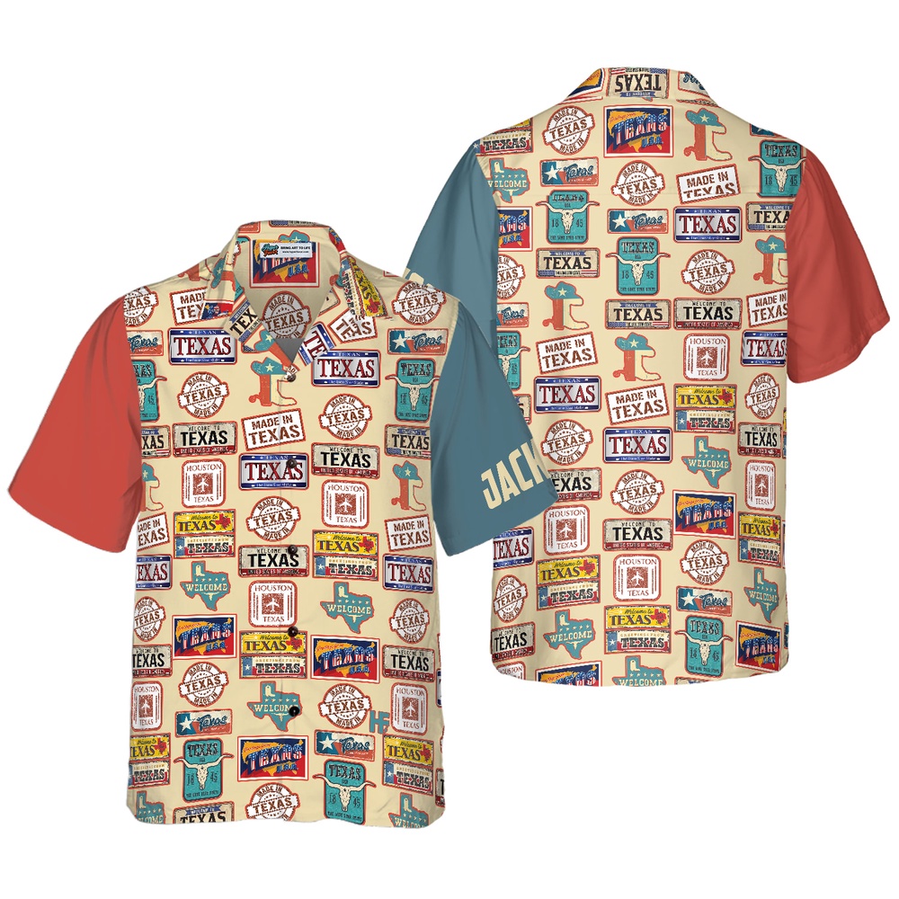Texas Plates Signs Custom Hawaiian Shirt, Texas Hawaii Shirt, Texas Shirt Texas Plates Signs Custom Hawaiian Shirt, Texas Hawaii Shirt, Texas Shirt