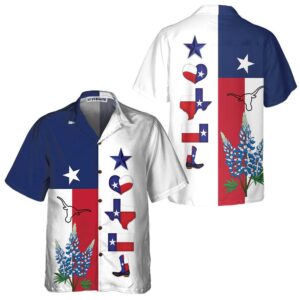 Texas Pride Hawaiian Shirt, Texas Hawaii Shirt,…