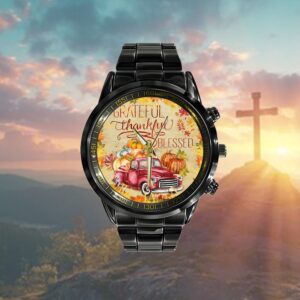 Thankful Grateful Blessed Happy Thanksgiving Watch Watch,…