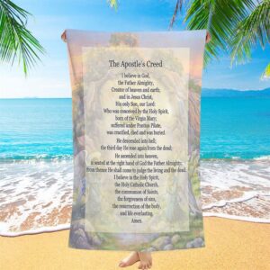 The Apostle’s Creed Beach Towel, Christian Beach…