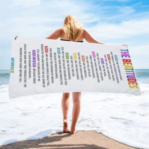 The Beatitudes Beach Towel Christian Beach Towel Beach Towel 2 xs1ols.jpg