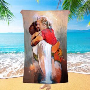 The First Day In Heaven Beach Towel,…