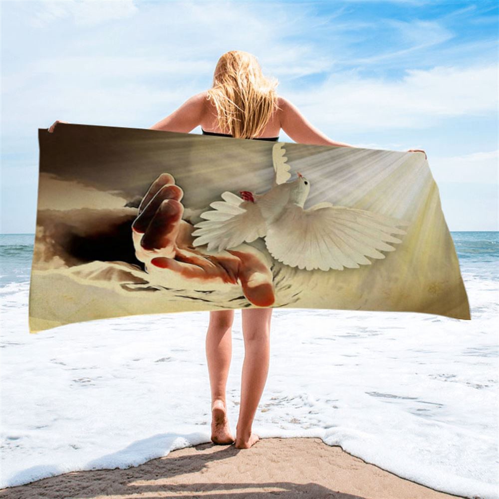 The Hand Of God Picture Jesus Hands Beach Towel, Christian Beach Towel, Beach Towel The Hand Of God Picture Jesus Hands Beach Towel, Christian Beach Towel, Beach Towel