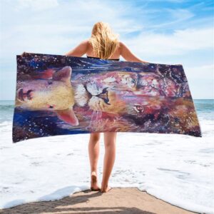 The Lamb With The Lion Beach Towel Christian Beach Towel Beach Towel 2 t2jzco.jpg