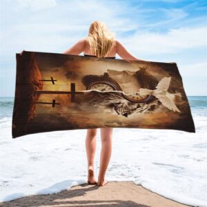 The Lion King Jesus Cross Beach Towel Christian Beach Towel Beach Towel 2 zpl2fa.jpg