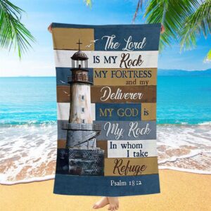 The Lord Is My Rock Lighthouse Wood…