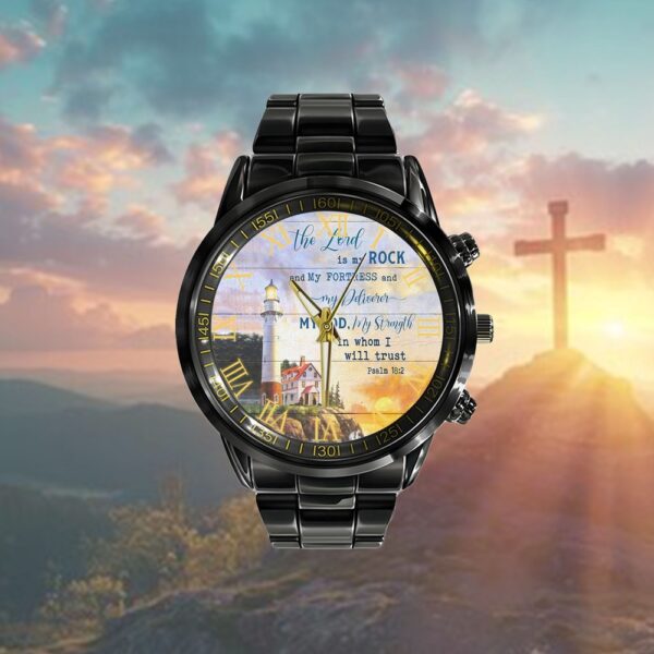 The Lord Is My Rock Psalm 182 Kjv Watch, Christian Watch, Religious Watches, Jesus Watch