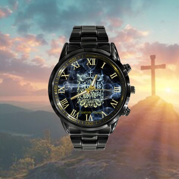The Lord Is My Shepherd Bible Verse Jesus Christ Quote Watch, Christian Watch, Religious Watches, Jesus Watch