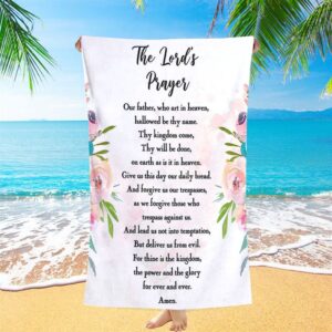 The Lords Prayer Beach Towel, Gift For…