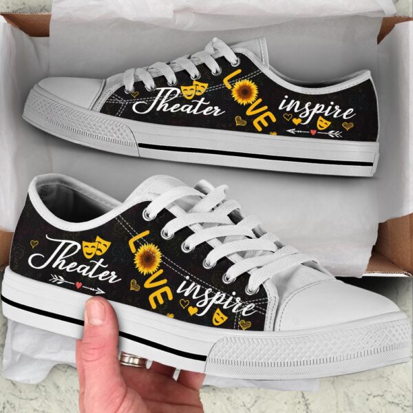 Theater Love Inspire Low Top Shoes, Low Top Designer Shoes, Low Top Sneakers