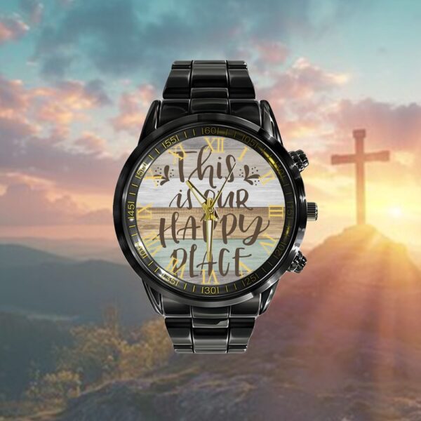 This Is Our Happy Place Watch, Christian Watch, Religious Watches, Jesus Watch