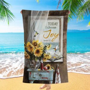 Today I Choose Joy Sunflower Vase Hummingbird…