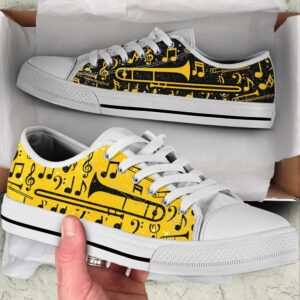 Trombone 2 Color Pattern Low Top Yellow…