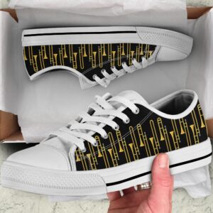 Trombone Pattern Low Top Music Shoes Casual…