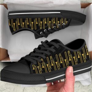 Trombone Pattern Low Top Music Shoes Casual Shoes Gift For Adults Low Top Designer Shoes Low Top Sneakers 2 ipfdtc.jpg