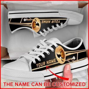 Trombone Shortcut Personalized Canvas Low Top Shoes Low Top Designer Shoes Low Top Sneakers 2 aeoudj.jpg