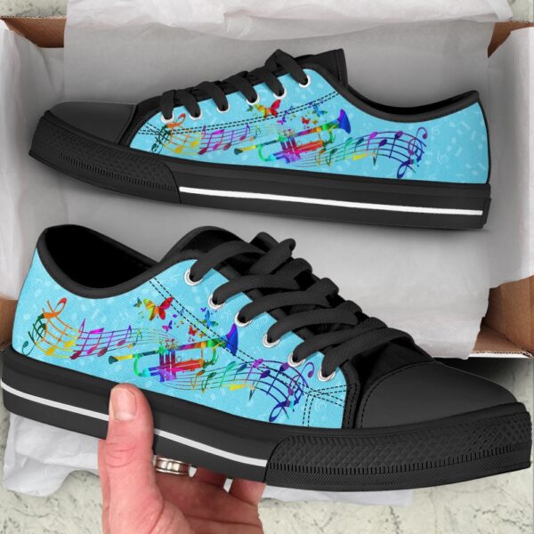 Trumpet Colorful Low Top Music Shoes, Low Top Designer Shoes, Low Top Sneakers