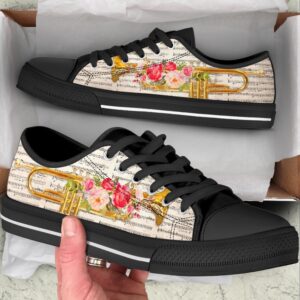 Trumpet Music Flower Low Top Music Shoes Low Top Designer Shoes Low Top Sneakers 2 mdmf7h.jpg