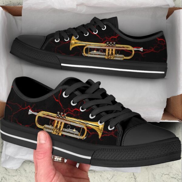Trumpet Red Thunder Low Top Music Shoes, Low Top Designer Shoes, Low Top Sneakers