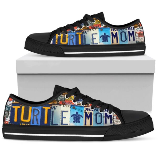 Turtle Mom Low Top Shoes Sneaker, Low Top Designer Shoes, Low Top Sneakers
