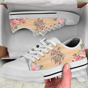 Turtles &amp Flowers Low Top Shoes Sneaker,…