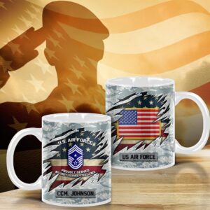 US Air Force Camo Mug Proudly Served…