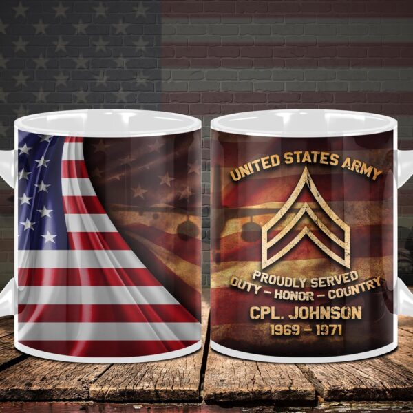 US Army Military Proudly Served Military Mug, Us Army Coffee Mug, Veteran Coffee Mugs, Military Mug