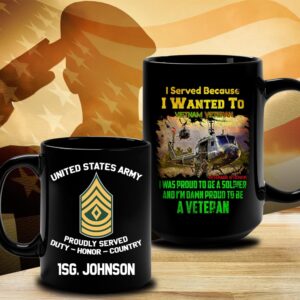 US Army Mug Custom Name And Rank I Served Because I Want To Vietnam Veteran Army Mug Us Army Coffee Mug Veteran Coffee Mugs Military Mug 3 esnnvq.jpg