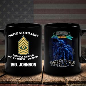 US Army Mug Custom Name And Rank I Was There Sometimes I Still Am, Us Army Coffee Mug, Veteran Coffee Mugs, Military Mug