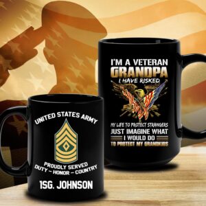 US Army Mug I Am A Veteran Grandpa I Have Risked Mug Us Army Coffee Mug Veteran Coffee Mugs Military Mug 3 oeavch.jpg