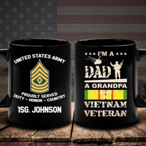 US Army Mug I m A Dad Grandpa And A Vietnam Veteran Army Mug Us Army Coffee Mug Veteran Coffee Mugs Military Mug 1 nwg6nr.jpg