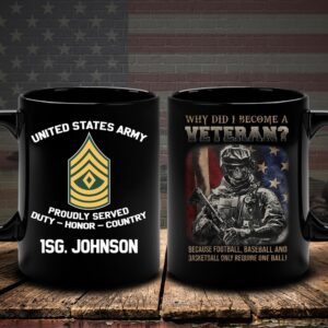 US Army Mug Why Did I Become…